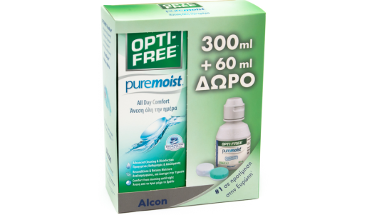 OPTI-FREE PureMoist  300ml + 60ml δώρο