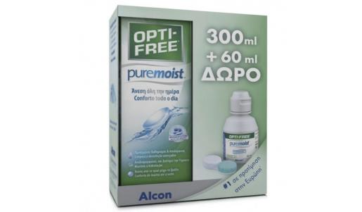 OPTI-FREE PureMoist  300ml + 60ml δώρο